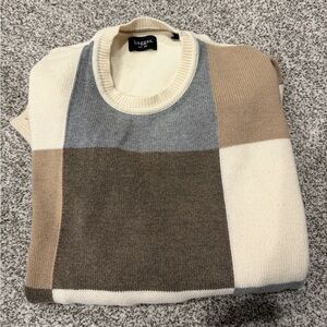 Vintage Haggar Men's Colorblock Crewneck Sweater L